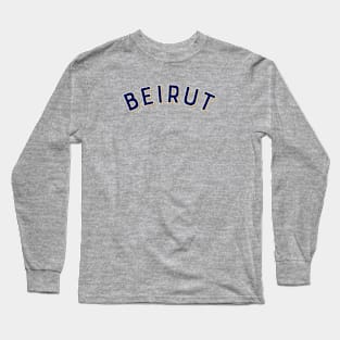 Beirut Lebanon Vintage Arched Type Long Sleeve T-Shirt
